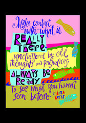 Holy Card - Make Contact With What is Really There by M. McGrath