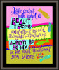 Wall Frame Espresso - Make Contact With What is Really There by M. McGrath