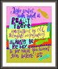 Wall Frame Espresso, Matted - Make Contact With What is Really There by M. McGrath