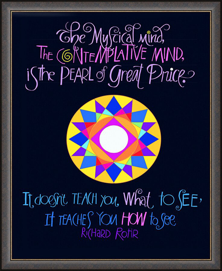 Wall Frame Espresso - Mystical Mind by M. McGrath