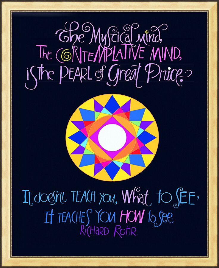 Wall Frame Gold - Mystical Mind by M. McGrath