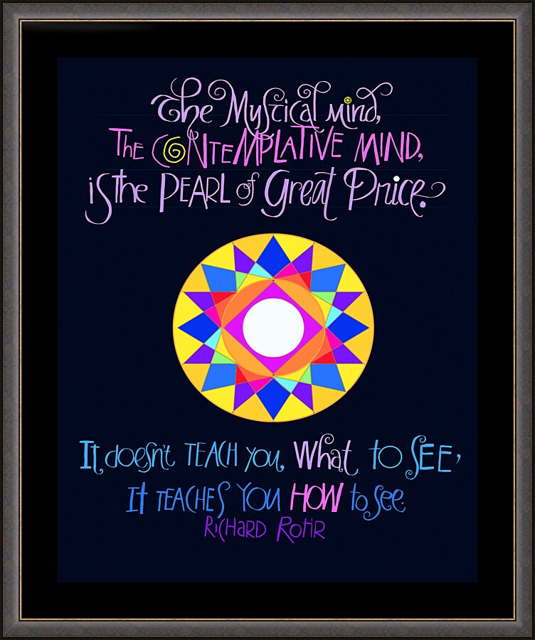 Wall Frame Espresso - Mystical Mind by M. McGrath