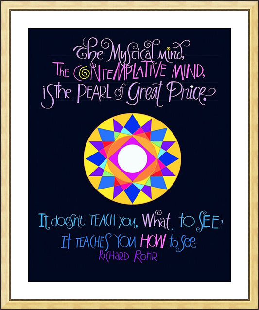 Wall Frame Gold, Matted - Mystical Mind by M. McGrath