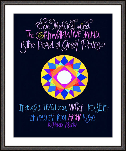 Wall Frame Espresso, Matted - Mystical Mind by M. McGrath