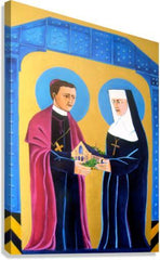 Canvas Print - Sts. John Neumann and Katharine Drexel by M. McGrath