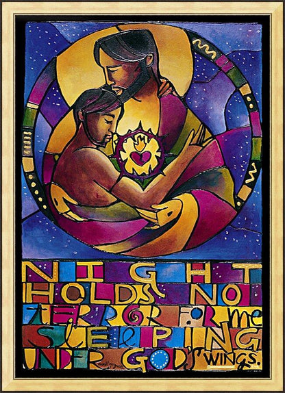 Wall Frame Gold - Night Holds No Terror by Br. Mickey McGrath, OSFS - Trinity Stores