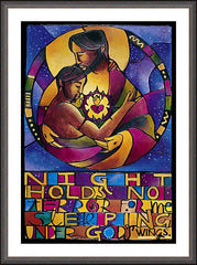 Wall Frame Espresso - Night Holds No Terror by M. McGrath