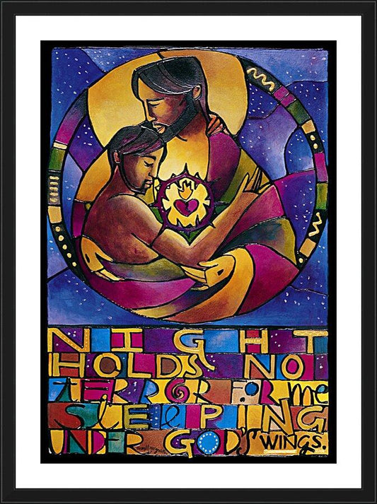 Wall Frame Black, Matted - Night Holds No Terror by M. McGrath