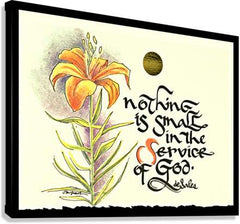 Canvas Print - Nothing is Small by M. McGrath