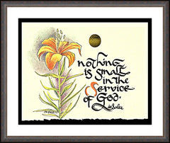 Wall Frame Espresso - Nothing is Small by M. McGrath