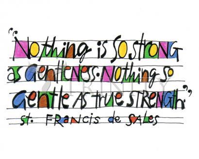Wall Frame Espresso - Nothing Is So Strong As Gentleness by M. McGrath