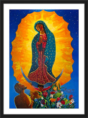 Wall Frame Black - Our Lady of Guadalupe by M. McGrath
