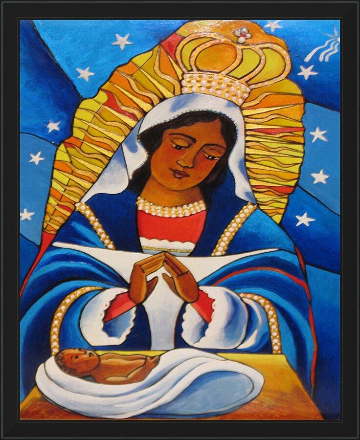 Wall Frame Black - Our Lady of Altagracia by M. McGrath