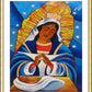 Wall Frame Gold, Matted - Our Lady of Altagracia by Br. Mickey McGrath, OSFS - Trinity Stores