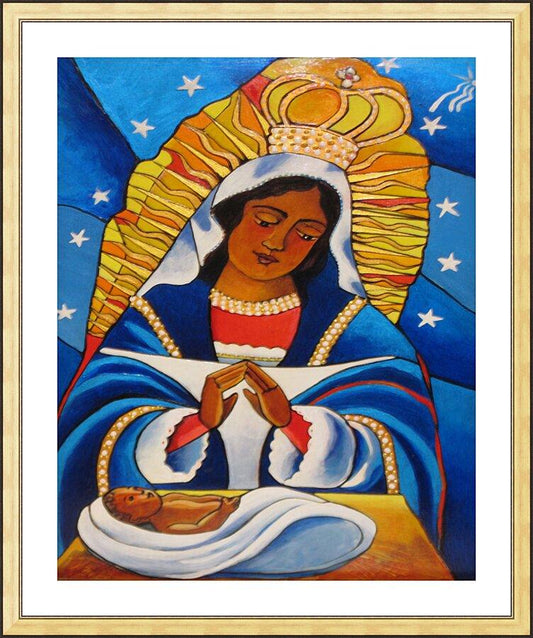 Wall Frame Gold, Matted - Our Lady of Altagracia by M. McGrath