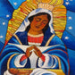 Wall Frame Espresso, Matted - Our Lady of Altagracia by Br. Mickey McGrath, OSFS - Trinity Stores