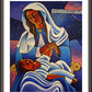 Wall Frame Espresso, Matted - Our Lady of the Divine Providence by M. McGrath