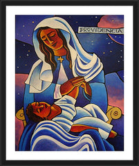 Wall Frame Black - Our Lady of the Divine Providence by M. McGrath