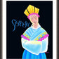 Wall Frame Espresso, Matted - Our Lady of La Salette by M. McGrath
