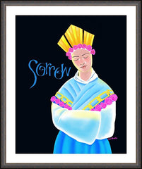 Wall Frame Espresso - Our Lady of La Salette by M. McGrath