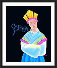 Wall Frame Black - Our Lady of La Salette by M. McGrath