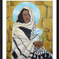Wall Frame Black, Matted - Mary, Our Lady of Peace by M. McGrath