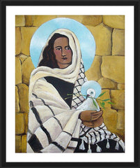 Wall Frame Black - Mary, Our Lady of Peace by M. McGrath