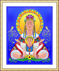 Wall Frame Gold - Our Lady of the Ukraine by M. McGrath