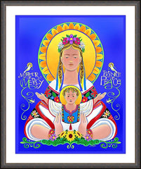 Wall Frame Espresso - Our Lady of the Ukraine by M. McGrath