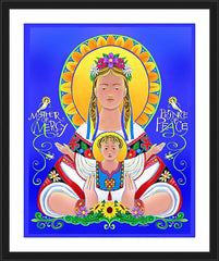 Wall Frame Black - Our Lady of the Ukraine by M. McGrath