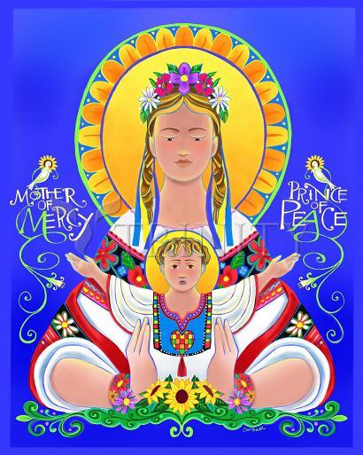 Metal Print - Our Lady of the Ukraine by Br. Mickey McGrath, OSFS - Trinity Stores