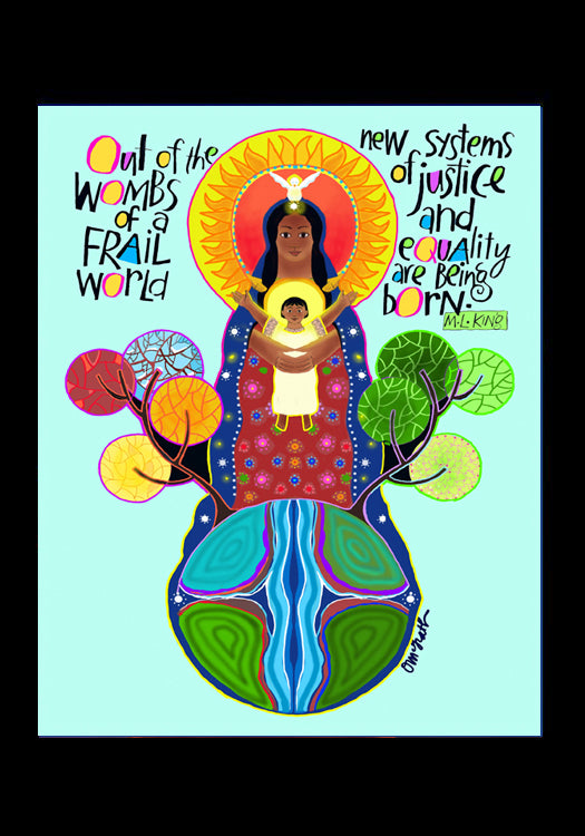 Out of the Wombs - Holy Card
