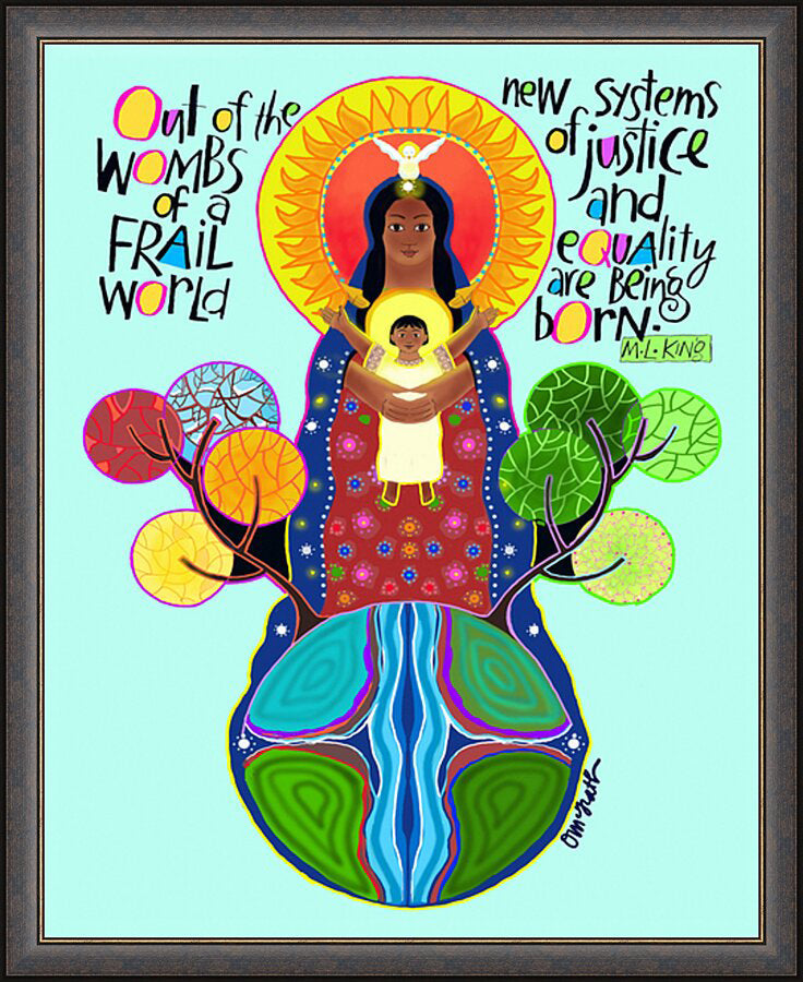 Wall Frame Espresso - Out of the Wombs by M. McGrath