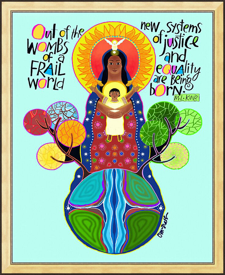 Wall Frame Gold - Out of the Wombs by M. McGrath