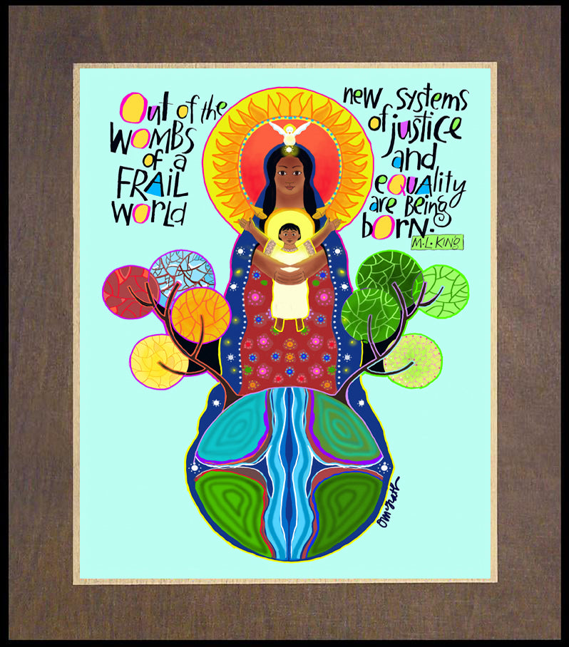 Out of the Wombs - Wood Plaque Premium