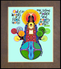 Wood Plaque Premium - Out of the Wombs by M. McGrath