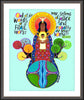 Wall Frame Espresso, Matted - Out of the Wombs by M. McGrath