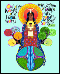 Wood Plaque - Out of the Wombs by M. McGrath