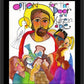 Wall Frame Black, Matted - Option for the Poor and Vulnerable by Br. Mickey McGrath, OSFS - Trinity Stores