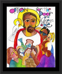 Wall Frame Black - Option for the Poor and Vulnerable by M. McGrath