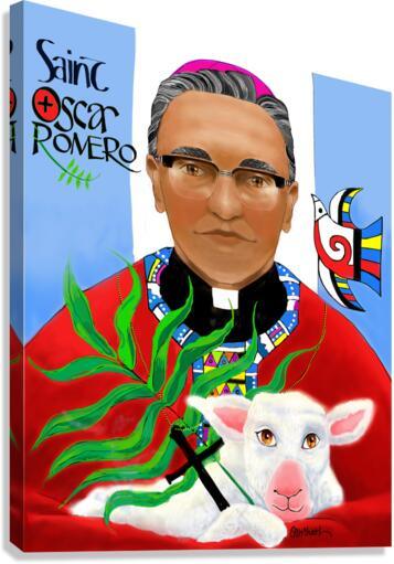 Canvas Print - St. Oscar Romero by Br. Mickey McGrath, OSFS - Trinity Stores
