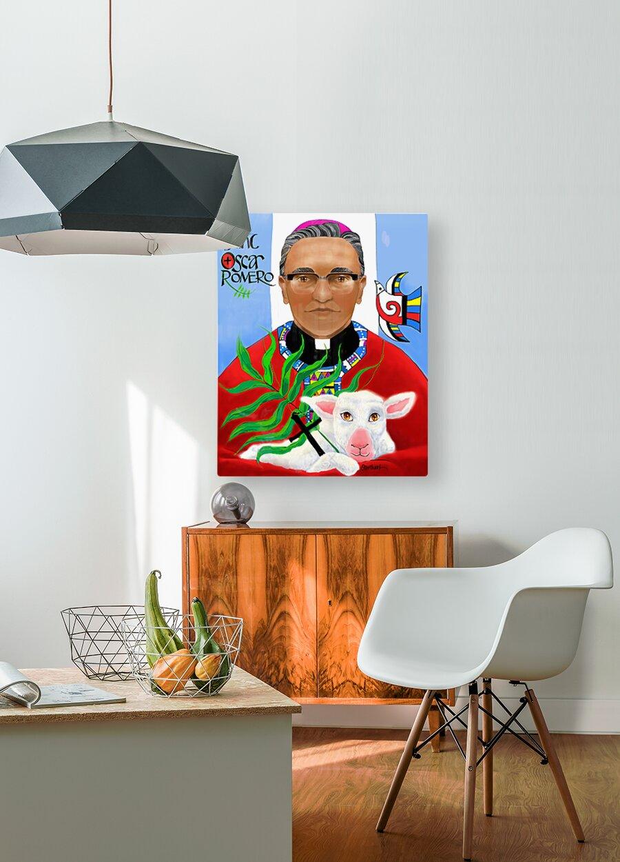 Metal Print - St. Oscar Romero by Br. Mickey McGrath, OSFS - Trinity Stores