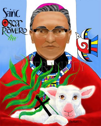 Metal Print - St. Oscar Romero by Br. Mickey McGrath, OSFS - Trinity Stores