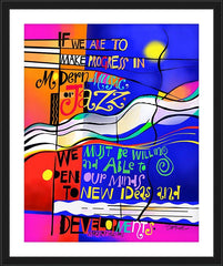 Wall Frame Black - Open Your Eyes to New Ideas by M. McGrath