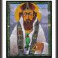 Wall Frame Espresso, Matted - St. Patrick by Br. Mickey McGrath, OSFS - Trinity Stores