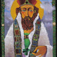 Wall Frame Espresso, Matted - St. Patrick by Br. Mickey McGrath, OSFS - Trinity Stores