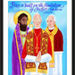 Wall Frame Black, Matted - Peace is Built of the Foundation of Justice by M. McGrath