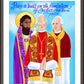 Wall Frame Espresso, Matted - Peace is Built of the Foundation of Justice by M. McGrath