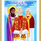 Wall Frame Gold, Matted - Peace is Built of the Foundation of Justice by M. McGrath