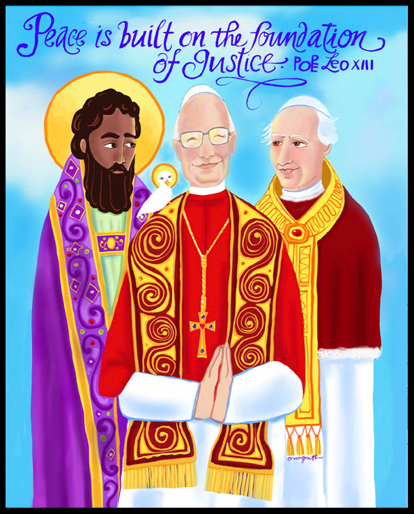 Peace is Built of the Foundation of Justice - Wood Plaque